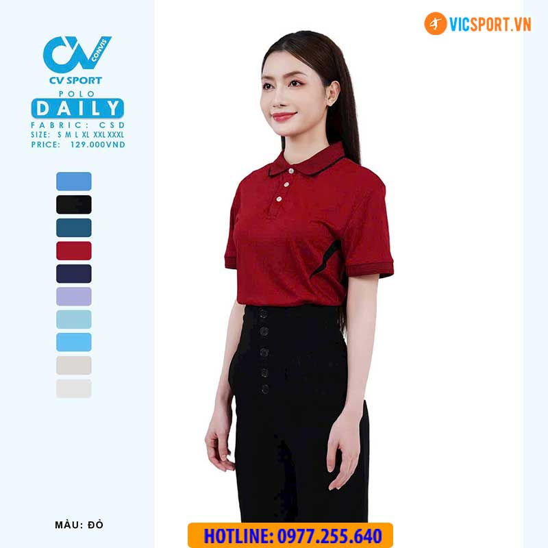 Áo polo di chuyển CV Daily - Hình ảnh 26