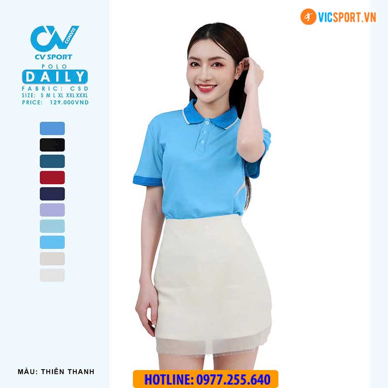 Áo polo di chuyển CV Daily - Hình ảnh 30