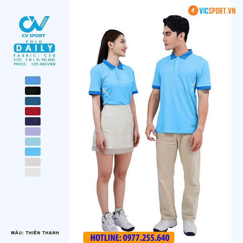 Áo polo di chuyển CV Daily - Hình ảnh 3