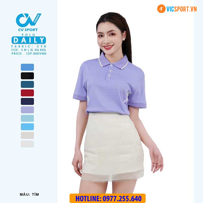 Áo polo di chuyển CV Daily - Hình ảnh 32