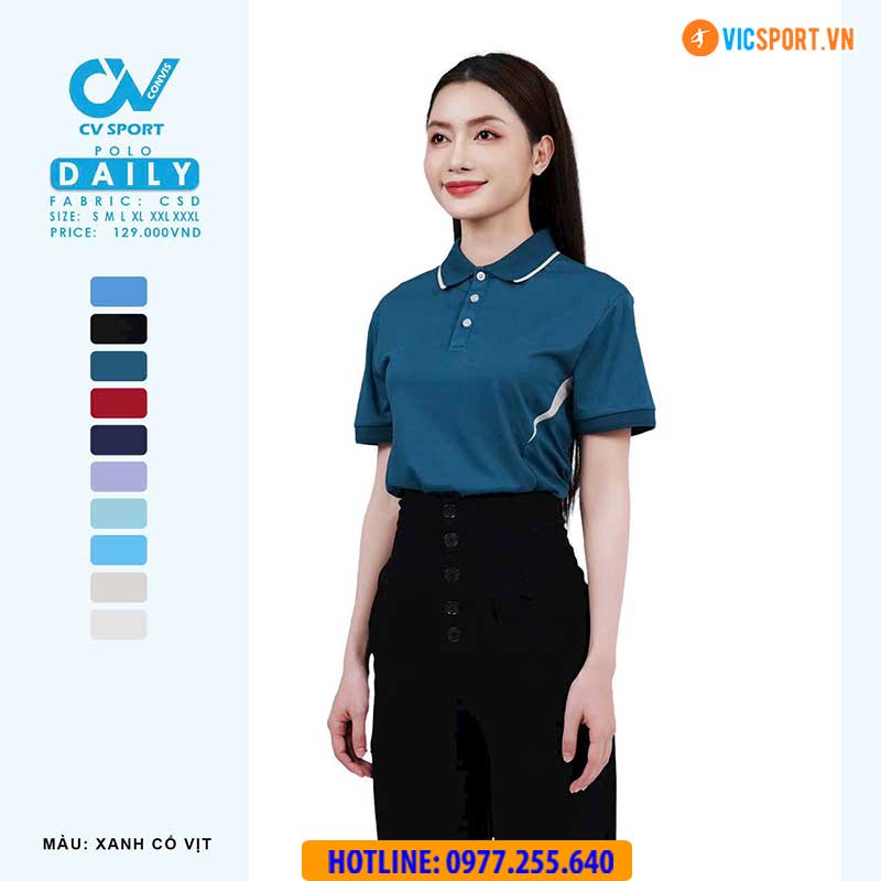 Áo polo di chuyển CV Daily - Hình ảnh 36
