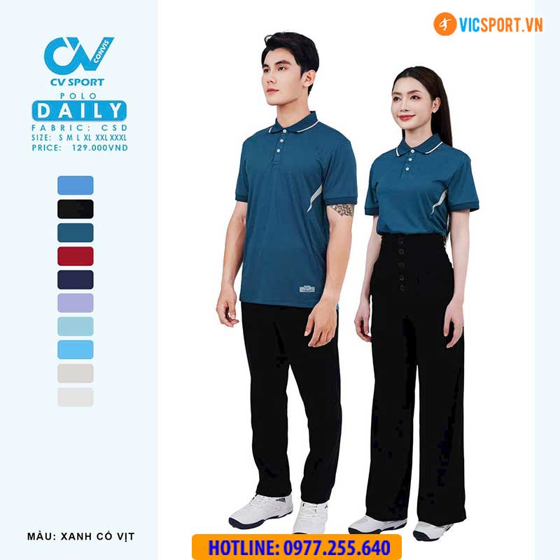 Áo polo di chuyển CV Daily - Hình ảnh 11