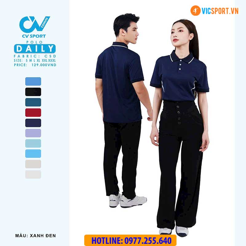 Áo polo di chuyển CV Daily - Hình ảnh 9