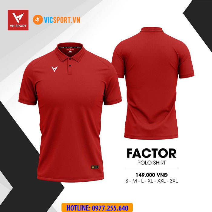 Áo polo di chuyển VH Factor - Hình ảnh 6