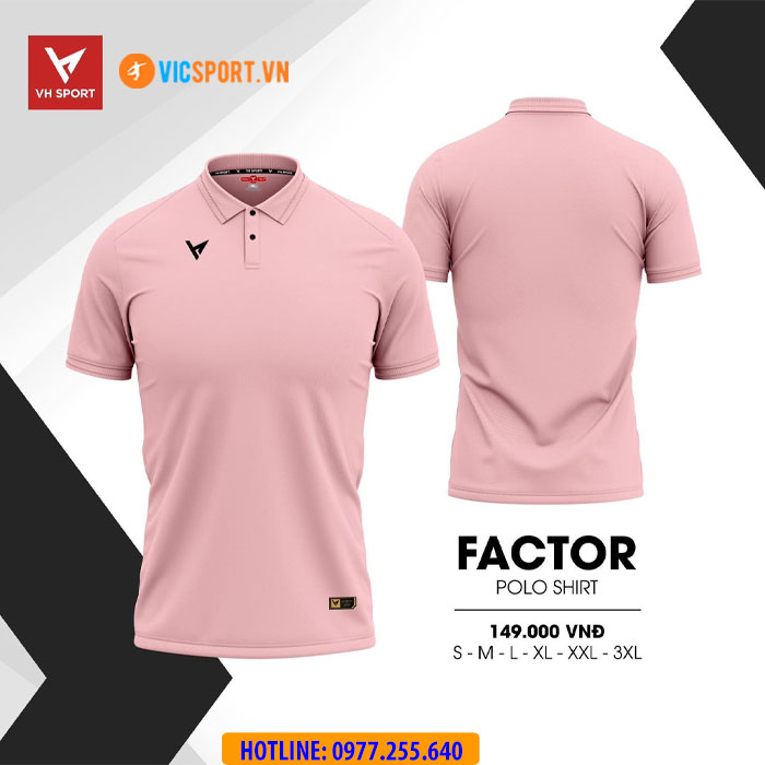 Áo polo di chuyển VH Factor - Hình ảnh 12