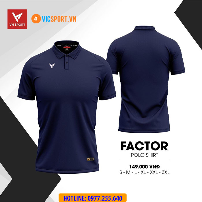 Áo polo di chuyển VH Factor - Hình ảnh 13