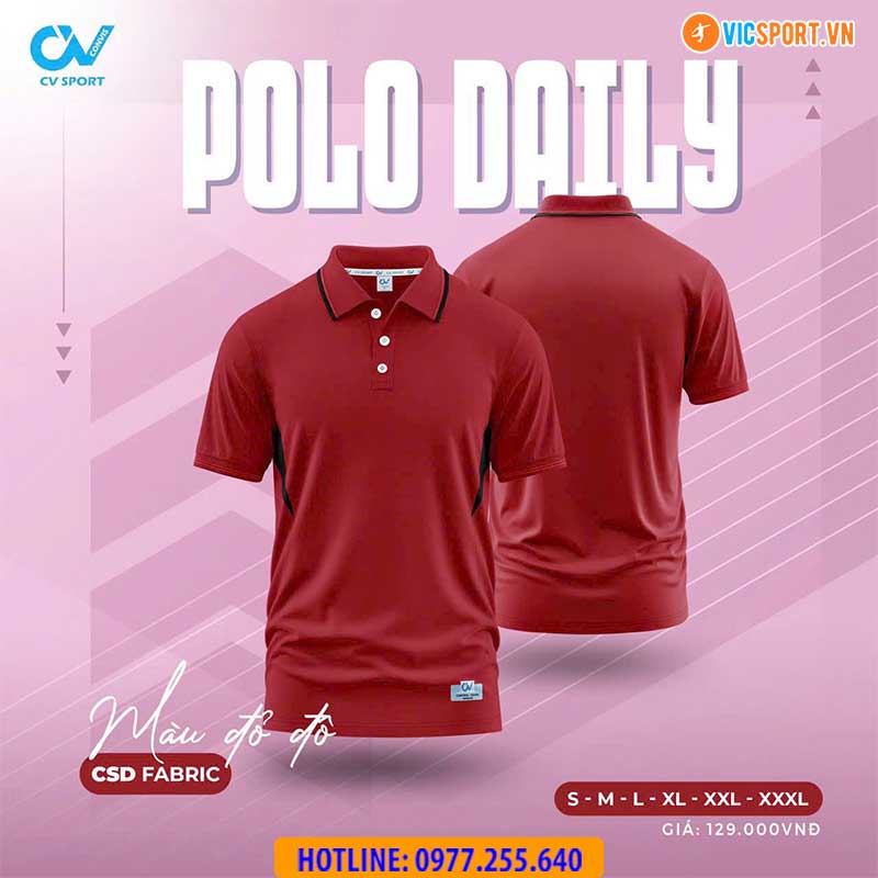 Áo polo di chuyển CV Daily - Hình ảnh 19