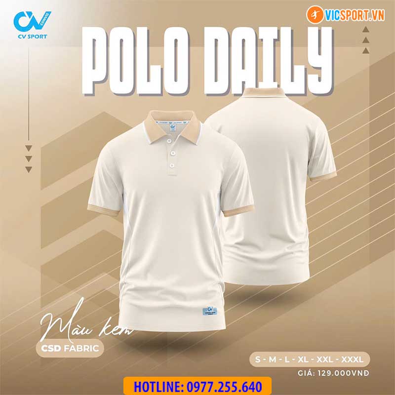 Áo polo di chuyển CV Daily - Hình ảnh 17