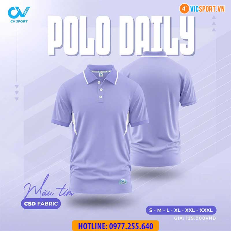 Áo polo di chuyển CV Daily - Hình ảnh 20