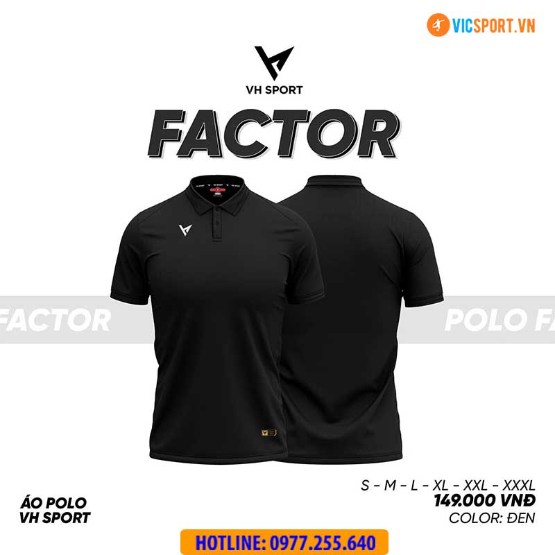 Áo polo di chuyển VH Factor - Hình ảnh 18