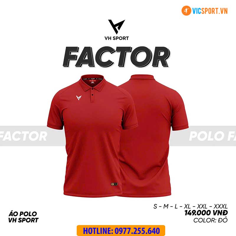 Áo polo di chuyển VH Factor - Hình ảnh 19