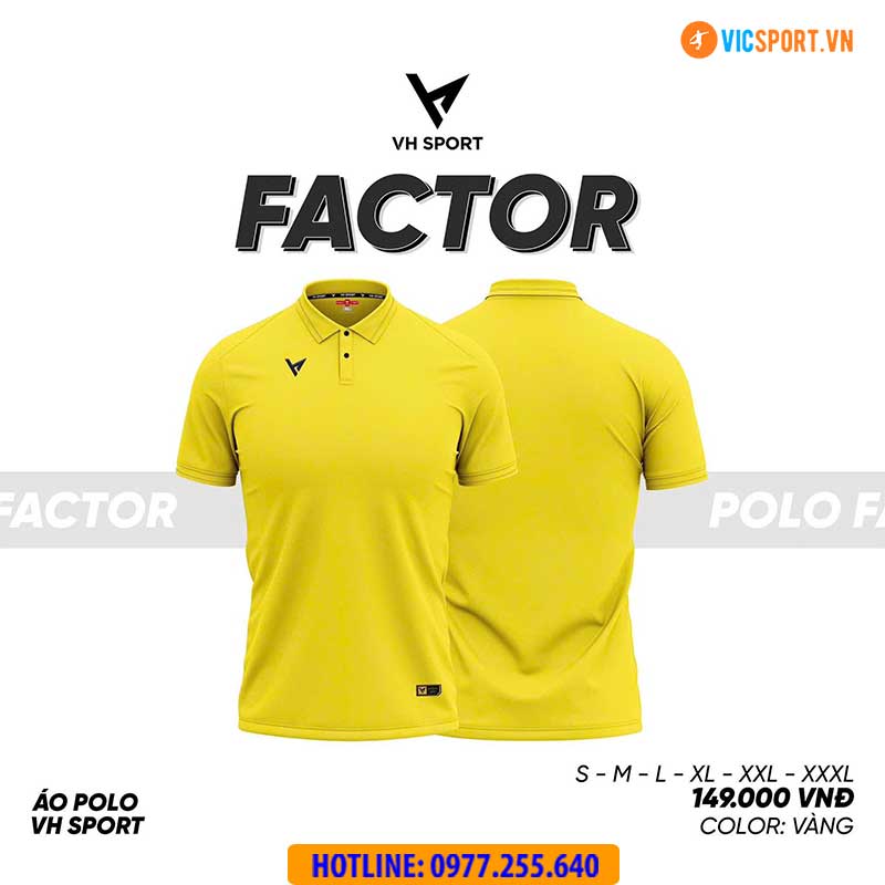 Áo polo di chuyển VH Factor - Hình ảnh 23