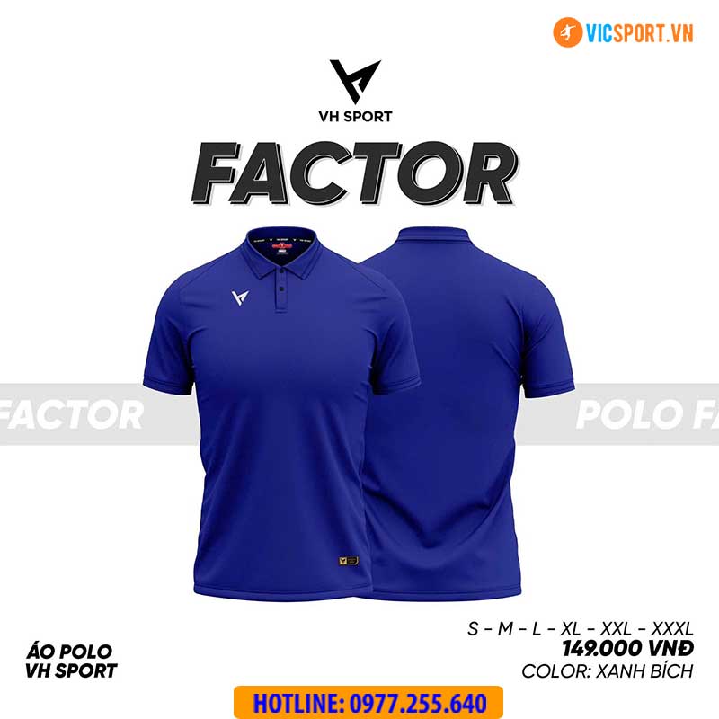 Áo polo di chuyển VH Factor - Hình ảnh 24
