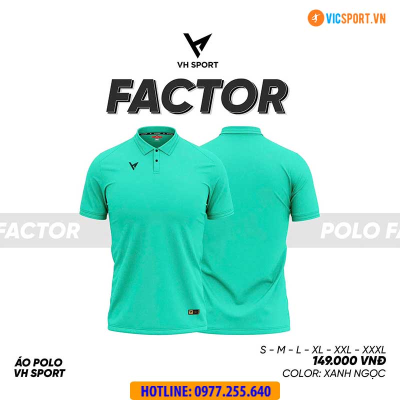 Áo polo di chuyển VH Factor - Hình ảnh 26