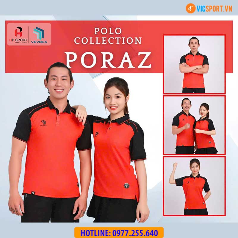 Áo polo di chuyển Vevoca Poraz - Hình ảnh 12