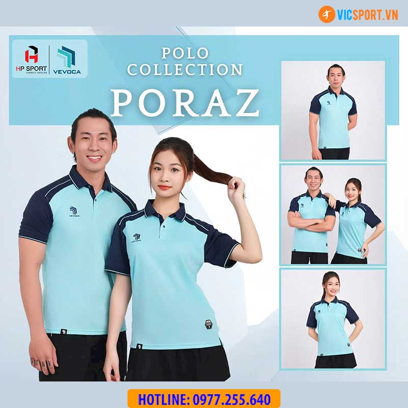 Áo polo di chuyển Vevoca Poraz - Hình ảnh 17