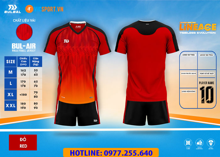 Quần áo bóng chuyền nam Bulbal Lineage BC07 - Hình ảnh 22