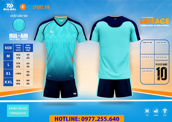 Quần áo bóng chuyền nam Bulbal Lineage BC07 - Hình ảnh 27