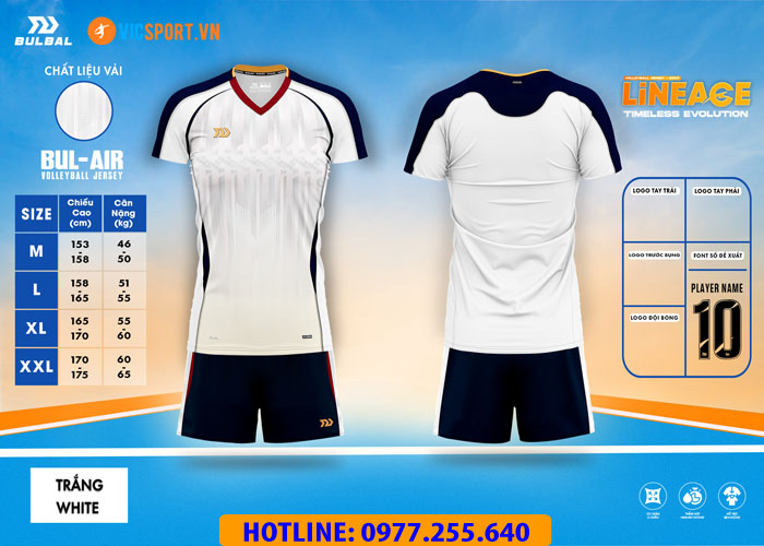 Quần áo bóng chuyền nữ Bulbal Lineage BC07 - Hình ảnh 26