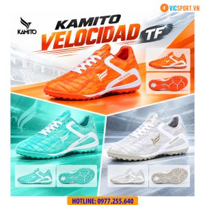 Giày đá banh Kamito Velocidad Play Fire Back đế TF