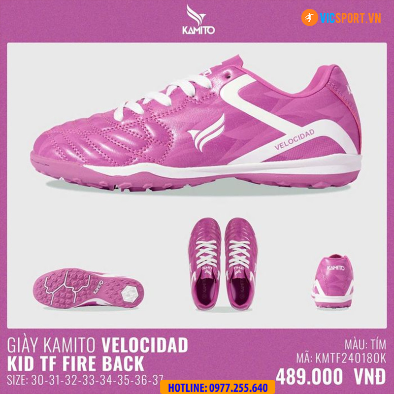 Giày trẻ em Kamito Velocidad Fire Back đế TF - Hình ảnh 20