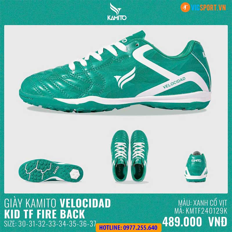 Giày trẻ em Kamito Velocidad Fire Back đế TF - Hình ảnh 21