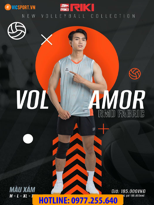 Quần áo bóng chuyền Riki Vol Amor - nam - Hình ảnh 3