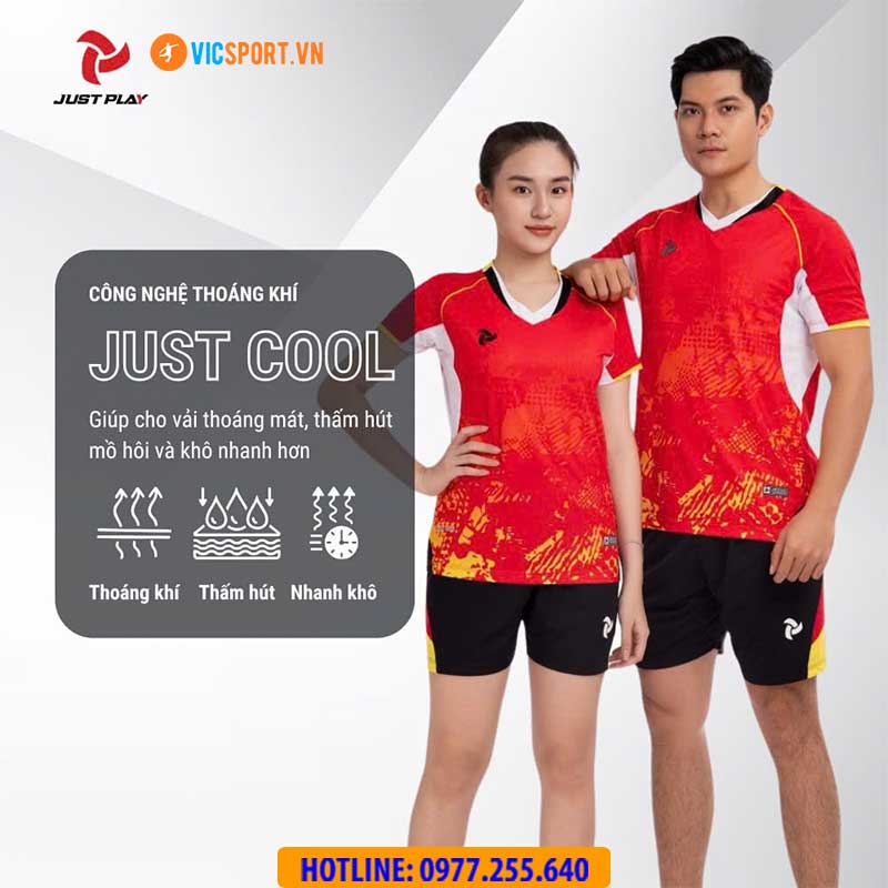 Quần áo bóng chuyền nam nữ Justplay Benteyo - Hình ảnh 6