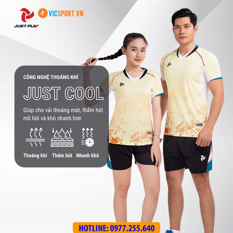 Quần áo bóng chuyền nam nữ Justplay Benteyo - Hình ảnh 5