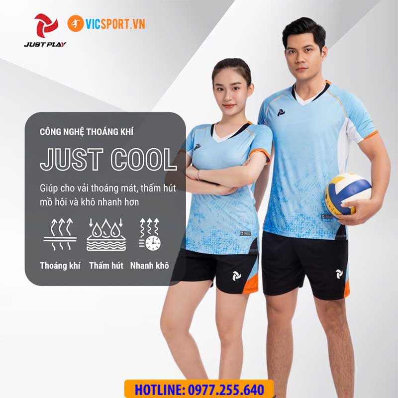 Quần áo bóng chuyền nam nữ Justplay Benteyo - Hình ảnh 4