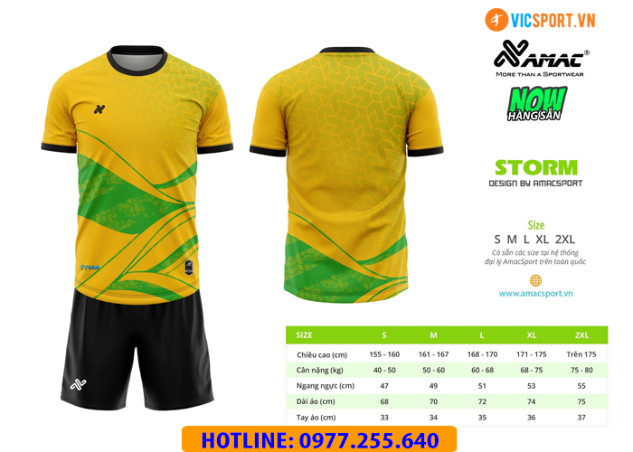 Áo đá banh thiết kế Amac Storm - Hình ảnh 11