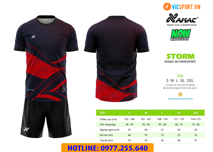 Áo đá banh thiết kế Amac Storm - Hình ảnh 9