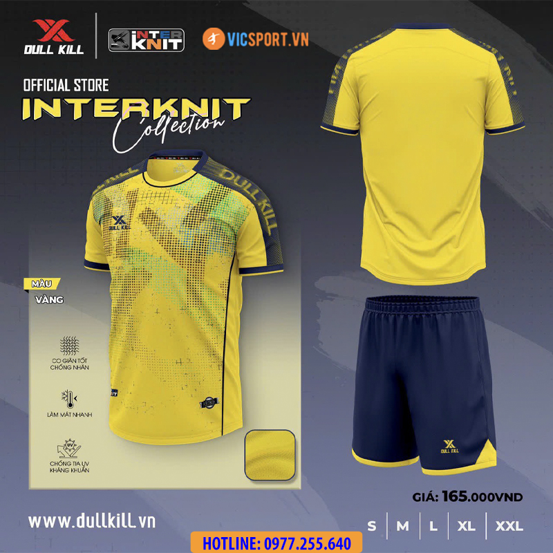 Áo đá banh không logo DullKill Interknit - Hình ảnh 15