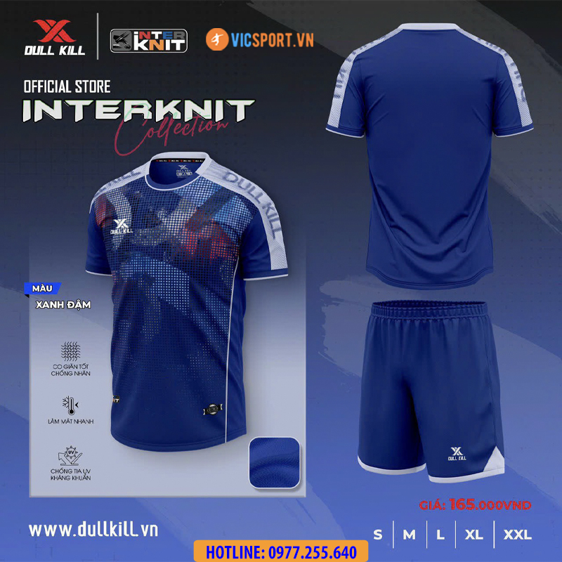 Áo đá banh không logo DullKill Interknit - Hình ảnh 12