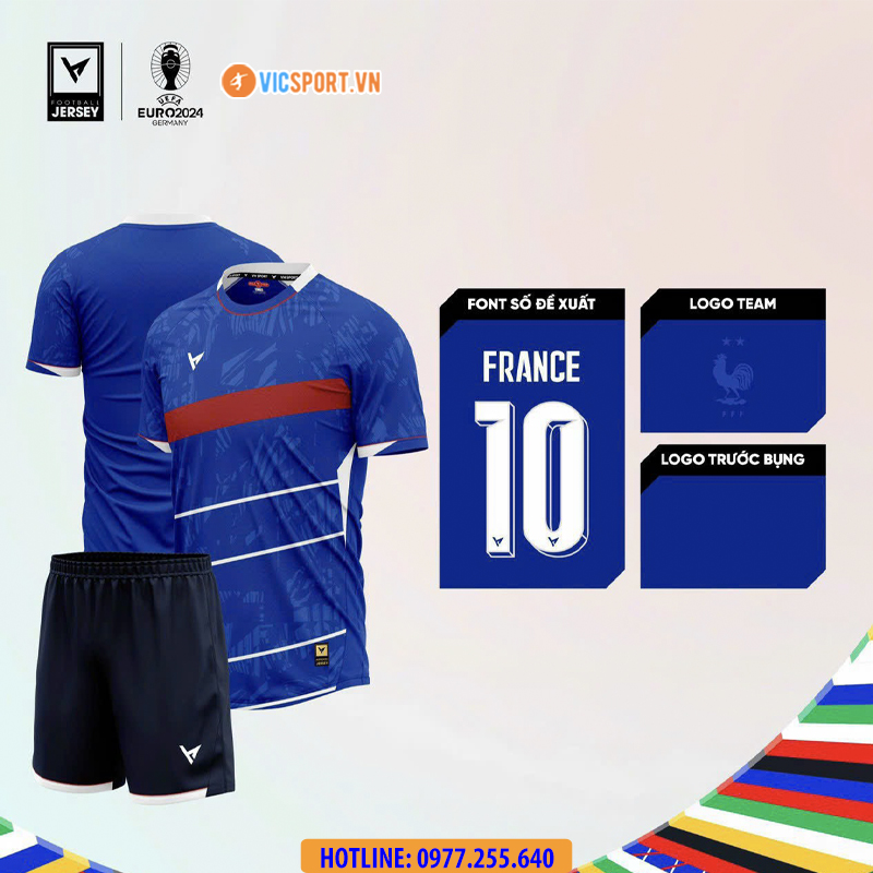 Áo bóng đá thiết kế VH Euro 2024 Customs - Hình ảnh 14