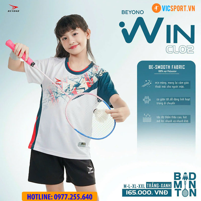 Áo cầu lông nam nữ Beyono Win CL02 - Hình ảnh 5