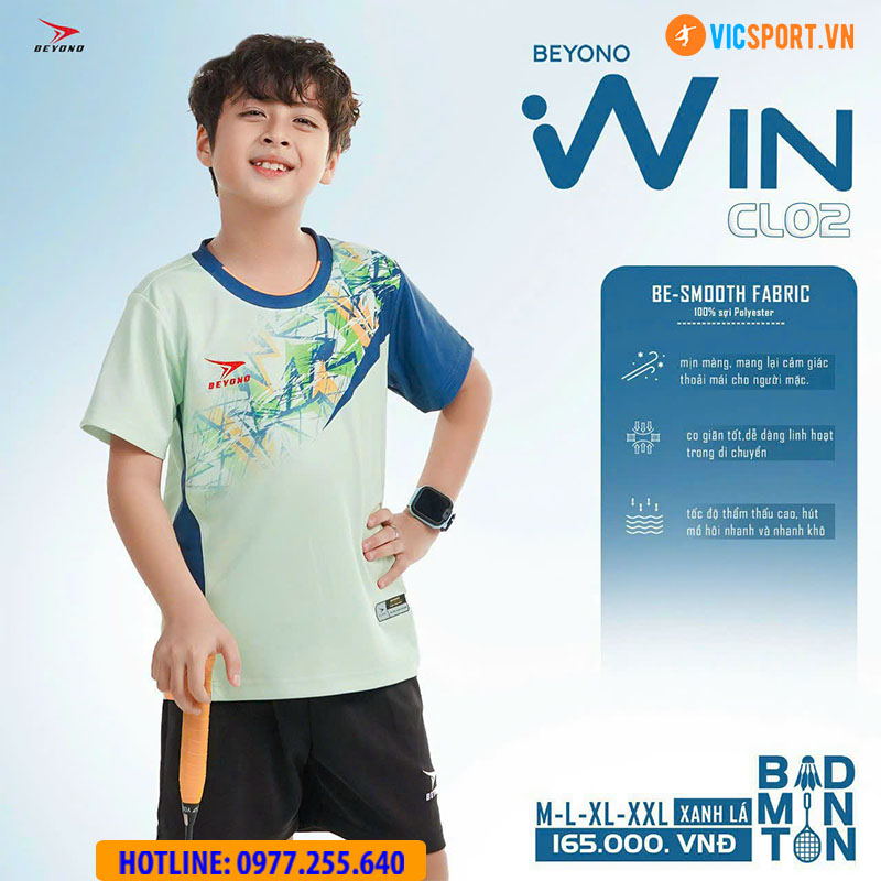Áo cầu lông nam nữ Beyono Win CL02 - Hình ảnh 7