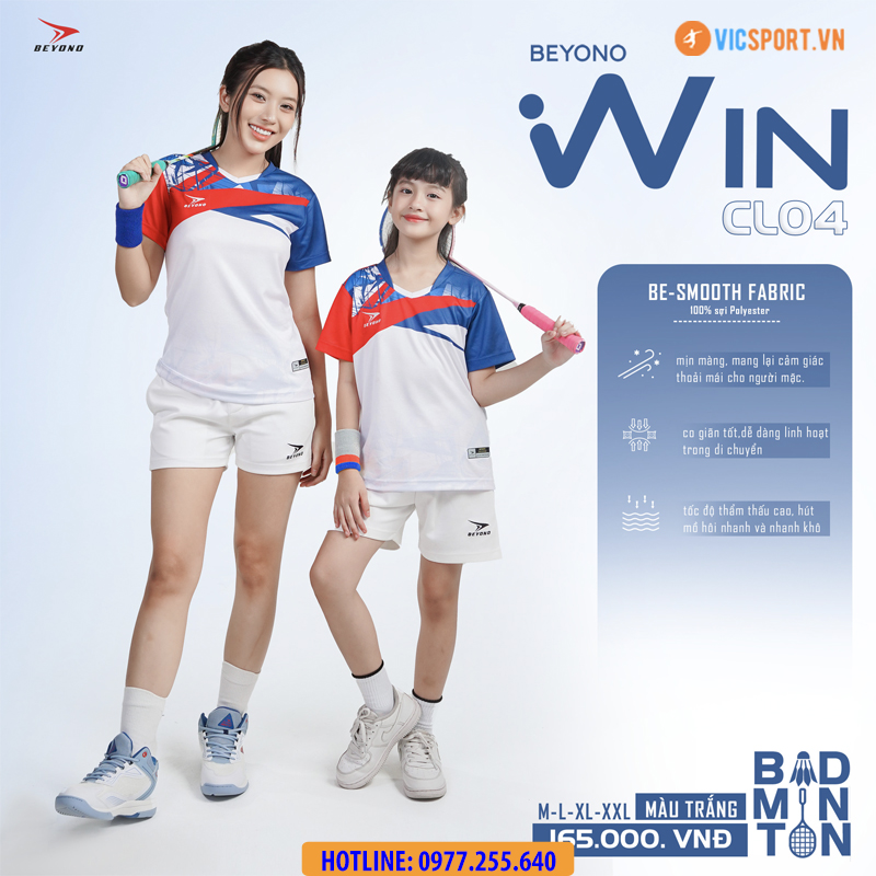 Áo cầu lông nam nữ Beyono Win CL04 - Hình ảnh 24