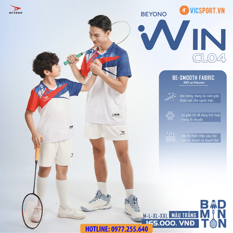 Áo cầu lông nam nữ Beyono Win CL04 - Hình ảnh 23