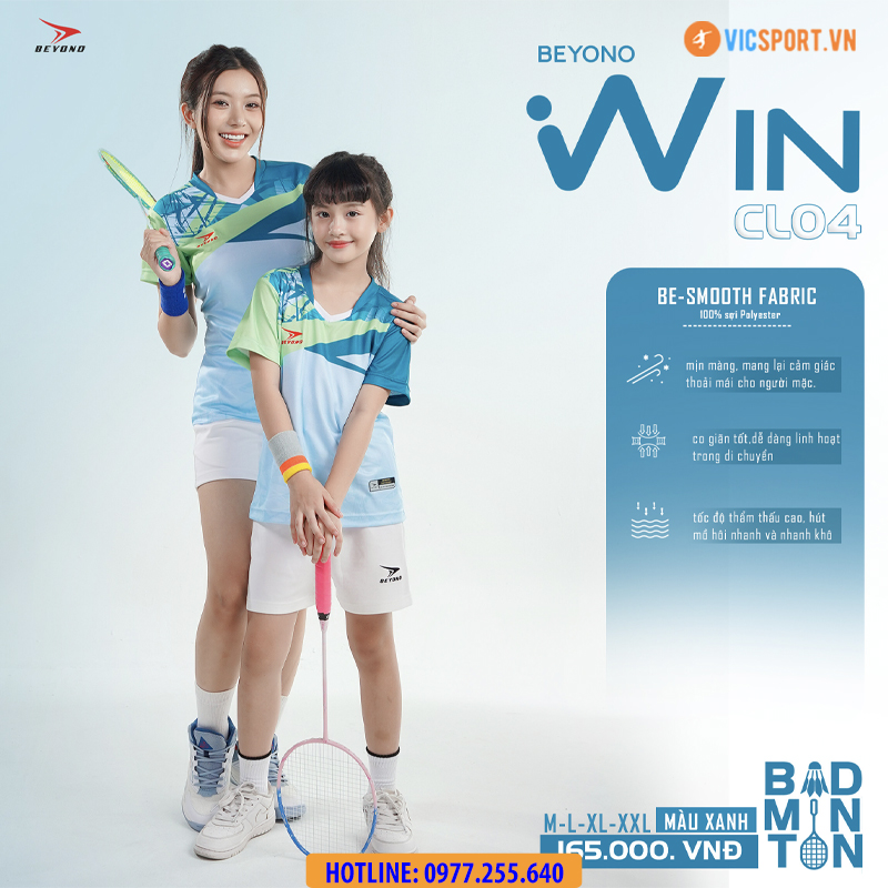 Áo cầu lông nam nữ Beyono Win CL04 - Hình ảnh 20