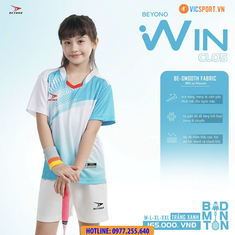 Áo cầu lông nam nữ Beyono Win CL05 - Hình ảnh 8
