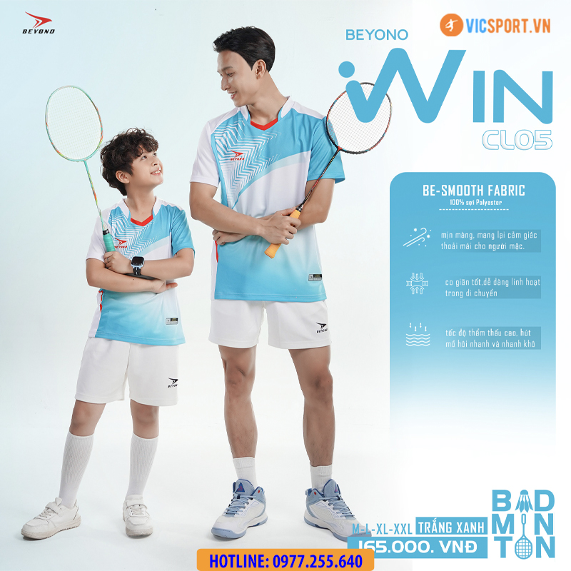Áo cầu lông nam nữ Beyono Win CL05 - Hình ảnh 24