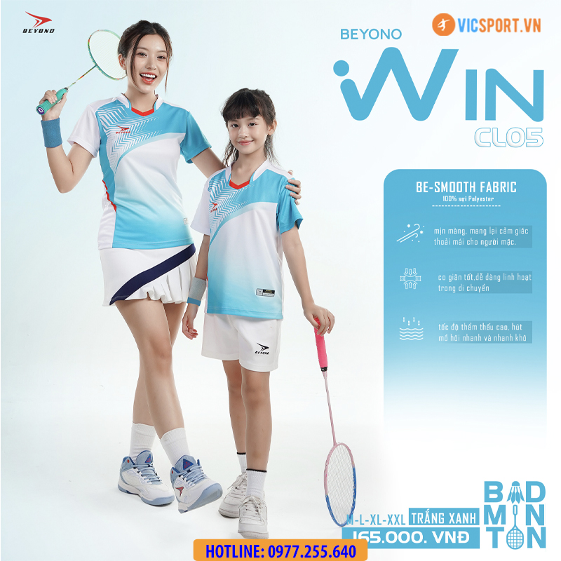 Áo cầu lông nam nữ Beyono Win CL05 - Hình ảnh 25