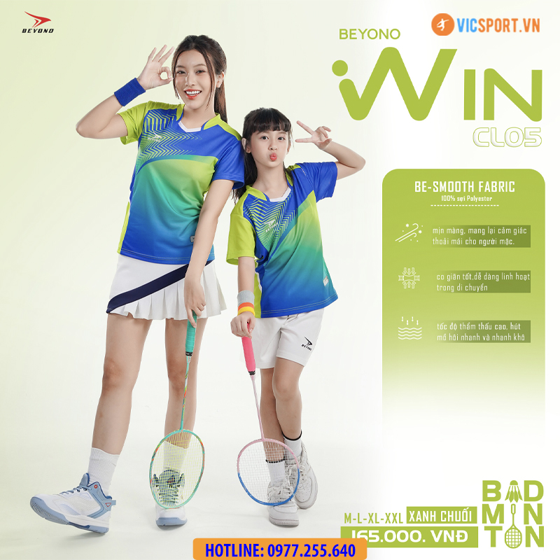 Áo cầu lông nam nữ Beyono Win CL05 - Hình ảnh 23