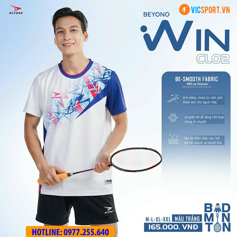 Áo cầu lông nam nữ Beyono Win CL02 - Hình ảnh 8