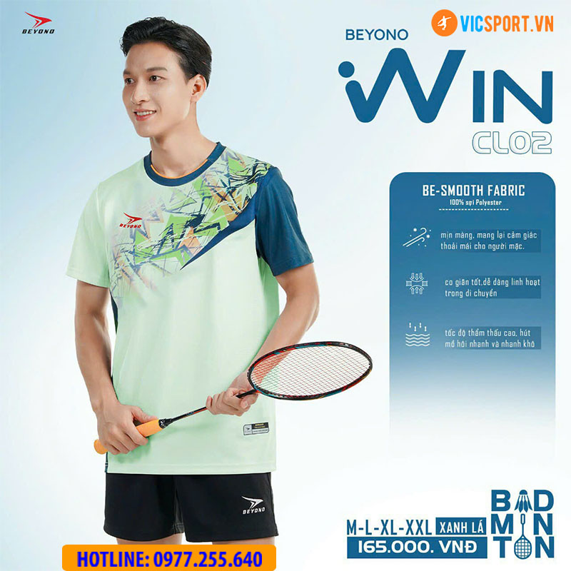 Áo cầu lông nam nữ Beyono Win CL02 - Hình ảnh 10