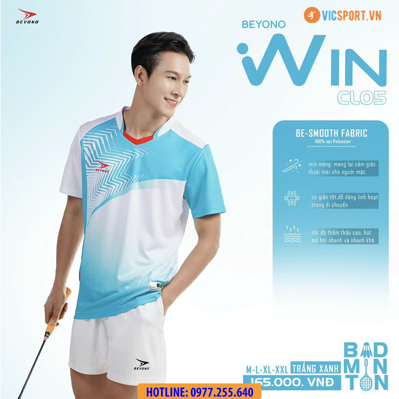 Áo cầu lông nam nữ Beyono Win CL05 - Hình ảnh 17
