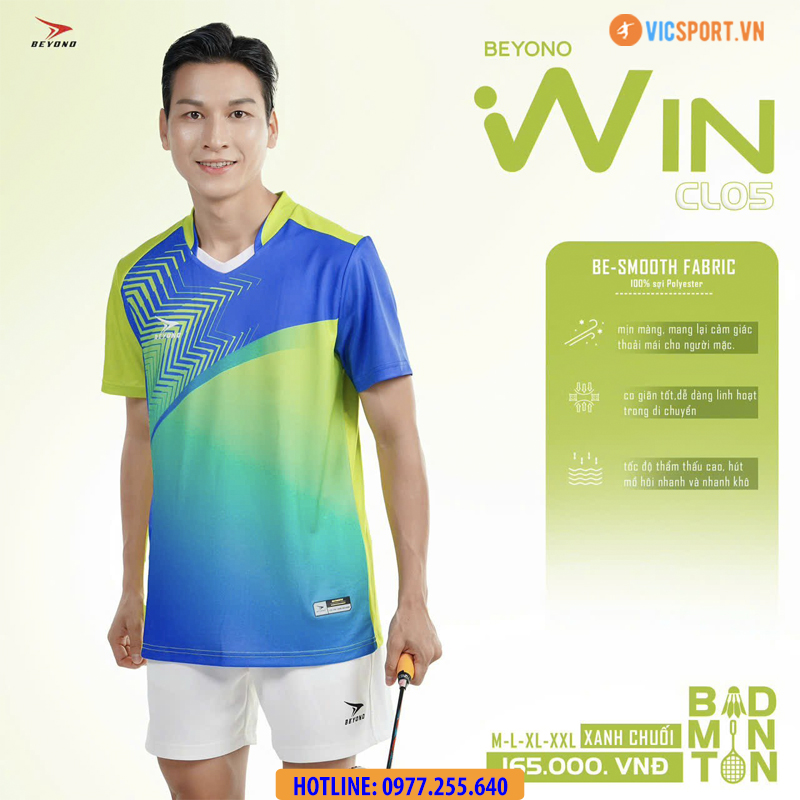 Áo cầu lông nam nữ Beyono Win CL05 - Hình ảnh 16
