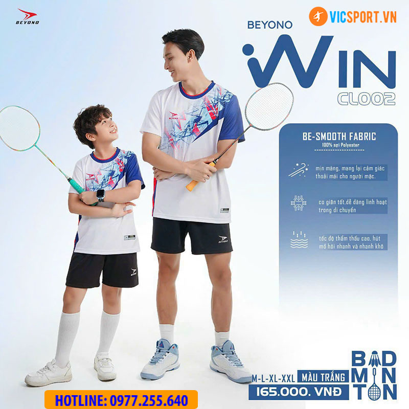 Áo cầu lông nam nữ Beyono Win CL02 - Hình ảnh 12