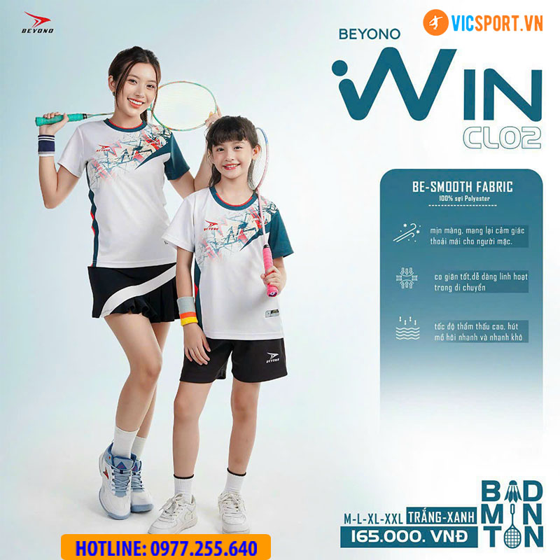 Áo cầu lông nam nữ Beyono Win CL02 - Hình ảnh 16
